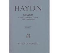 Partitions classique HENLE VERLAG HAYDN J. - QUINTET E FLAT MAJOR HOB. XIV:1 FOR PIANO, 2 HORNS, VIOLIN AND VIOLONCELLO Musique de chambre