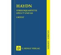 Partitions classique HENLE VERLAG HAYDN J. - STRING QUARTETS VOLUME XI, OP. 77 AND OP. 103 Ensemble à cordes