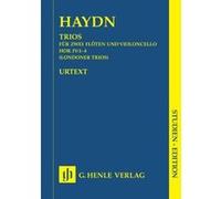 Partitions classique HENLE VERLAG HAYDN J. - TRIOS FOR TWO FLUTES AND VIOLONCELLO HOB. IV:1-4 (LONDON TRIOS) Musique de chambre G