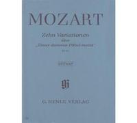 Partitions classique HENLE VERLAG MOZART W.A. - 10 VARIATIONS ON UNSER DUMMER POBEL KV 455 - PIANO Piano
