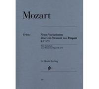Partitions classique HENLE VERLAG MOZART W.A. - 9 VARIATIONS ON A MINUET BY DUPORT KV 573 Piano G