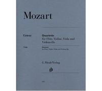 Partitions classique HENLE VERLAG MOZART W.A. - FLUTE QUARTETS FOR FLUTE, VIOLIN, VIOLA AND VIOLONCELLO Musique de chambre G