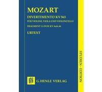 Partitions classique HENLE VERLAG MOZART W.A. - STRING TRIO E FLAT MAJOR KV 563 Ensemble à cordes