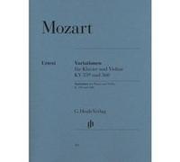 Partitions classique HENLE VERLAG MOZART W.A. - VARIATIONS FOR PIANO AND VIOLIN Violon G