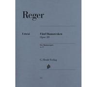 Partitions classique HENLE VERLAG REGER M. - FIVE HUMORESQUES FOR PIANO OP. 20 - PIANO Piano