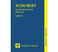 Partitions classique HENLE VERLAG SCHUBERT F. - PIANO SONATAS, VOLUME III (EARLY AND UNFINISHED SONATAS) Piano