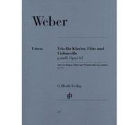 Partitions classique HENLE VERLAG WEBER C.M.V. - TRIO G MINOR OP. 63 FOR PIANO, FLUTE AND VIOLONCELLO Musique de chambre
