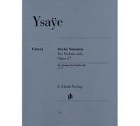 Partitions classique HENLE VERLAG YSAYE E. - SIX SONATAS FOR VIOLIN SOLO OP. 27 Violon G