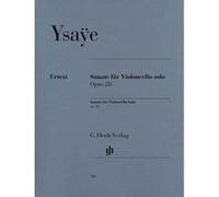 Partitions classique HENLE VERLAG YSAYE E. - SONATA FOR VIOLONCELLO SOLO OP. 28 Violoncelle G