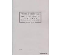 Partitions classique HEUGEL DUTILLEUX HENRI - TOUT UN MONDE LOINTAIN... Format poche G