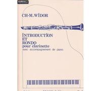 Partitions classique HEUGEL WIDOR CH. M. - INTRODUCTION ET RONDO - CLARINETTE ET PIANO Clarinette G