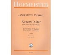 Partitions classique HOFMEISTER VANHAL - CONCERTO EN RE MAJEUR Contrebasse G