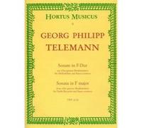 Partitions classique Hortus Musicus TELEMANN G.P. - SONATE EN MAJEUR TWV 41:F2 - FLUTE A BEC ALTO, BASSE CONTINUE Flûte à bec