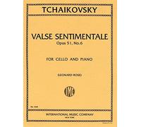 Partitions classique IMC TCHAIKOVSKY P. I. - VALSE SENTIMENTALE - VIOLONCELLE, PIANO Violoncelle