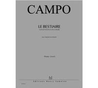Partitions Classique Jobert Campo Regis - Le Bestiaire - Soprano Et Piano Choeur Et Ensemble Vocal G