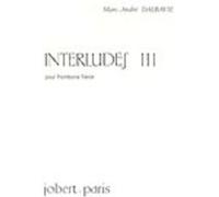 Partitions classique JOBERT DALBAVIE MARC-ANDRE - INTERLUDES III - TROMBONE TENOR Trombone G