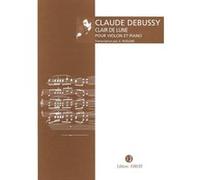 Partitions classique JOBERT DEBUSSY CLAUDE - CLAIR DE LUNE - VIOLON, PIANO Violon G