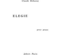 Partitions classique JOBERT DEBUSSY CLAUDE - ELÉGIE - PIANO Piano