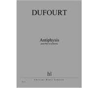 Partitions Classique Jobert Dufourt Hugues - Antiphysis - Flute Et Orchestre Flûte Traversière