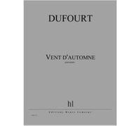 Partitions Classique Jobert Dufourt Hugues - Vent D'Automne - Piano Piano