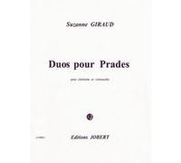 Partitions classique JOBERT GIRAUD SUZANNE - DUO POUR PRADES - CLARINETTE, VIOLONCELLE Clarinette