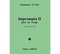 Partitions classique JOBERT NUNES EMMANUEL - IMPROMPTU POUR UN VOYAGE II - FLUTE, ALTO, HARPE Musique de chambre G