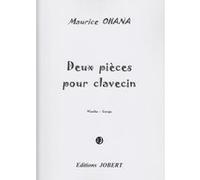 Partitions classique JOBERT OHANA MAURICE - PIECES POUR CLAVECIN (2) WAMBA - CONGA - CLAVECIN Clavecin G
