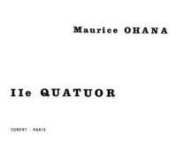Partitions classique JOBERT OHANA MAURICE - QUATUOR A CORDES N°2 - QUATUOR A CORDES Ensemble à cordes