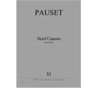 Partitions Classique Jobert Pauset Brice - Canons (9) - Piano Piano G