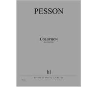 Partitions Classique Jobert Pesson Gerard - Colophon - Violoncelle Violoncelle G