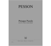 Partitions Classique Jobert Pesson Gerard - Presque Puzzle - Trio A Cordes Et Piano Prepare Ensemble À Cordes G