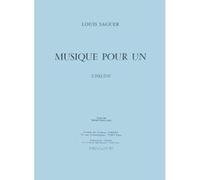 Partitions classique JOBERT SAGUER LOUIS - MUSIQUE POUR UN VIOLON - VIOLON Violon G