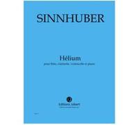 Partitions Classique Jobert Sinnhuber Claire-Melanie - Helium - Flute, Clarinette, Violoncelle Et Piano Ensemble Mixte G