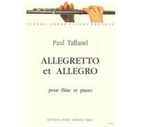 Partitions Classique Jobert Taffanel Paul - Allegretto Et Allegro - Flute Et Piano Flûte Traversière