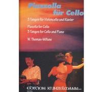 Piazzolla / Kunzelmann – 3 tangos pour violoncelle et piano – Recueil et partition – Edition Peters