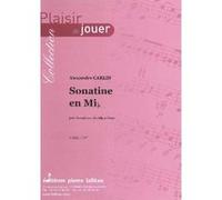 Partitions classique LAFITAN CARLIN ALEXANDRE - SONATINE EN MIB - SAXOPHONE ALTO ET PIANO Saxophone