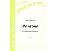 Partitions classique LAFITAN CONTOIS LUCIEN - CANZONE - TROMPETTE SIB OU UT, OU CORNET ET PIANO Trompette
