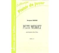 Partitions classique LAFITAN ERDOS JACQUES - PETIT MENUET - SAXOPHONE ALTO ET PIANO Saxophone