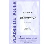 Partitions classique LAFITAN TELMAN ANDRE - VALSINETTE - FLUTE ET PIANO Flûte traversière G