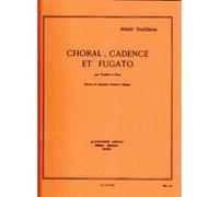 Partitions classique LEDUC DUTILLEUX H. - CHORAL CADENCE ET FUGATO - TROMBONE ET PIANO Trombone G