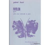 Partitions classique LEDUC FAURE GABRIEL - PAPILLON OP.77 - VIOLONCELLE & PIANO Violoncelle