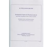 Partitions classique LEDUC KARLINS - INTRODUCTION ET PASSACAILLE - 2 SAXOPHONES ET PIANO Saxophone