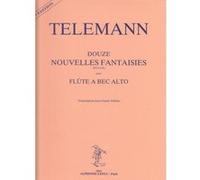 Partitions classique LEDUC TELEMANN GF. PH. - DOUZE NOUVELLES FANTAISIES - FLUTE A BEC ALTO Flûte à bec