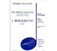 Partitions classique LEDUC VILLETTE P. - 6 PIECES FACILES (N° 1) - FLUTE ET PIANO Flûte traversière