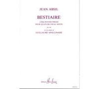 Partitions classique LEMOINE ABSIL JEAN - BESTIAIRE OP.58 - 4 VOIX MIXTES Choeur et ensemble vocal G