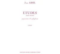 Partitions classique LEMOINE ABSIL JEAN - ETUDES PREPARATOIRES A LA POLYPHONIE VOL.1 - PIANO Piano