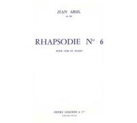 Partitions classique LEMOINE ABSIL JEAN - RHAPSODIE N°6 OP.120 - COR, PIANO Cor G