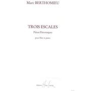 Partitions classique LEMOINE BERTHOMIEU MARC - ESCALES (3) - FLUTE, PIANO Flûte traversière