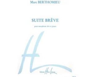 Partitions classique LEMOINE BERTHOMIEU MARC - SUITE BREVE - SAXOPHONE MIB, PIANO Saxophone