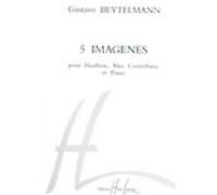 Partitions classique LEMOINE BEYTELMANN GUSTAVO - IMAGENES (5) - HAUTBOIS, ALTO, CONTREBASSE, PIANO Musique de chambre